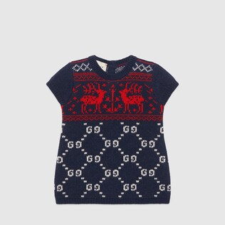 Baby GG Rentier-Kleid aus Wolle